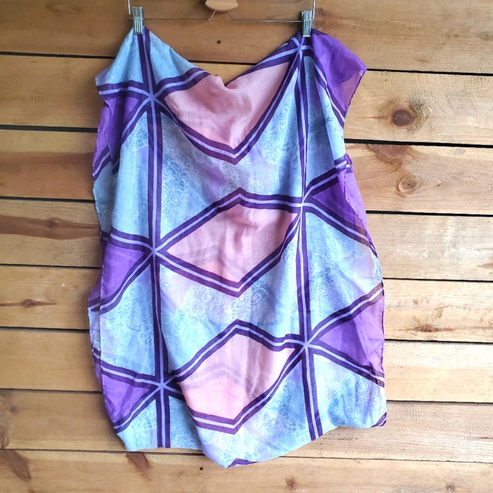 Infinity paisley multi colored scarf